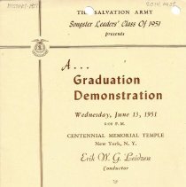 Songster Leaders Class of 1951 Graduation Demonstration