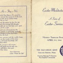 Easter Meditations A Series of Easter Services.  Greater Boston MA 1944