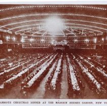 Mammoth Christmas Dinner at the Madison Square Garden, New York