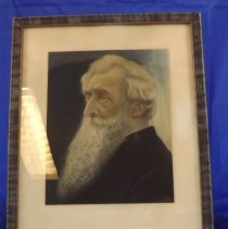 William Booth framed color chalk drawing