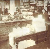 Joe the Turk posing with others at Trade