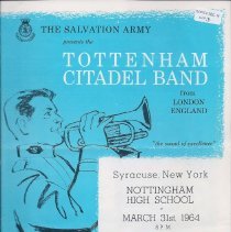 Tottenham Citadel Band 1964 USA Tour