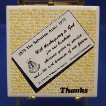 With Thanksgiving trivet