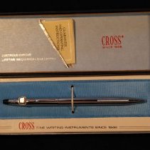 Cross Chrome Pen with Crest