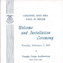 Seiler Installation 1965 Men's Social Service