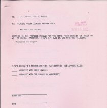 Northern New England 1988 Youth Councils Proposal