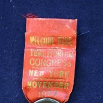 1927 Territorial Congress badge