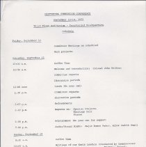Historical Commission Conference schedule 1975