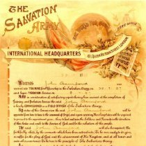 John Bamford 1898 Commission as Field Officer