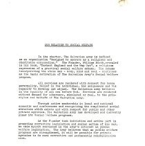 Our Relation to Social Welfare Statement