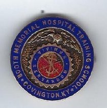 1924 Booth Memorial Hospital Training School, Covington KY pin