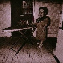 The Little People of America (woman ironing)