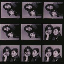 contact sheets John Lennon and Yoko Ono