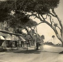 Stores on S.W. corner of Orange and Beach Streets