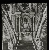 Staircase with Sculpture