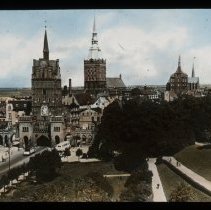 Color Image of Town with Park