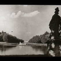 Manmade Pond with Sculpture