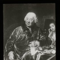 Man with Painting of Woman