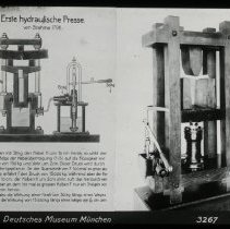 Erste hydraulische Presse