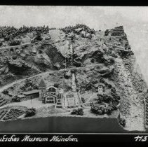 Maybe an image of a small town from an aerial view. Also could be a model o