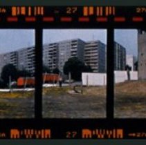 Looking Towards West Berlin from No-Man's Land. Heinrich-Heine-Platz