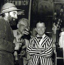 (weegee at party in Greenwich Village, NYC)