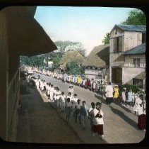 Two lines of children