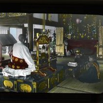 Buddhist priest and young disciple