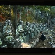 One hundred stone images at Ganman