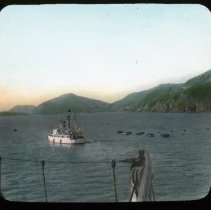 Hills and boat view.