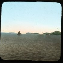 Sailboat and islands