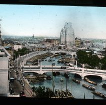 Aerial downtown view