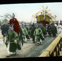 Procession over bridge