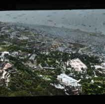 down hill view of city