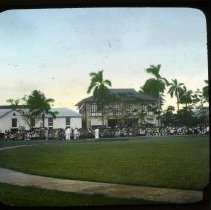 distant view of crown of people