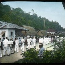 single file procession