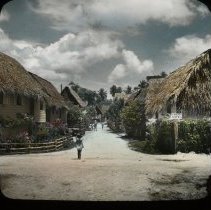 at a village intersection