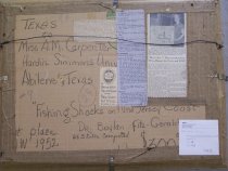 Fitz-Gerard, Boylan, "Fishing Shacks on New Jersey Coast," n.d. - back