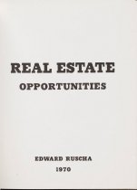 Ruscha, Ed, "Real Estate Opportunities," 1970 - front