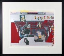 Rivers, Larry, "Living at the Movies," 1974 - front