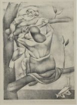 Jackson, Everett Gee, "Two Girls and a Ferocious Bull," 1944