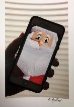 Lovett, O. Rufus, Untitled [Santa on cell phone], 2018