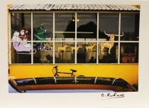 O. Rufus Lovett, Untitled [Santa and Reindeer in Storefront Window], 2017