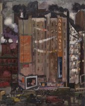 Hogner, Nils, "Westside Manhattan, 6th Avenue and Houston Street," 1939