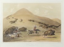 Catlin, George, "Buffalo Hunt, Chase," 1970