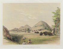 Catlin, George, "Buffalo Hunt, Approaching in a Ravine," 1970