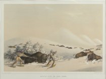 Catlin, George, "Buffalo Hunt, on Snow Shoes," 1970