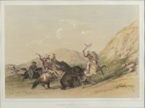 Catlin, George, "Attacking the Grizzly Bear," 1970