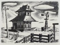 Bywaters, Jerry, "West Texas Rail Road Station," 1936