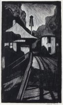 Cook, Howard, "Railroad Sleeping," 1926